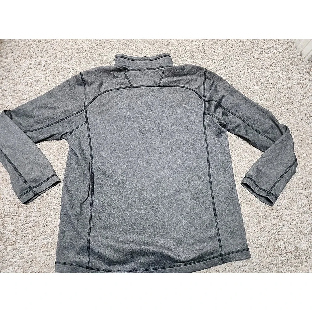 North Face Mens Tech 1/4 Zip Fleece Pullover Outdoors Gray‎ Size Large